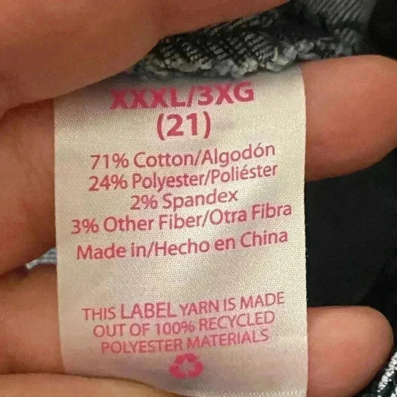 🆕NOHO Curvy Plus-Size Mid Blue Acid Jegging 3XG🆕 - Picture 10 of 12